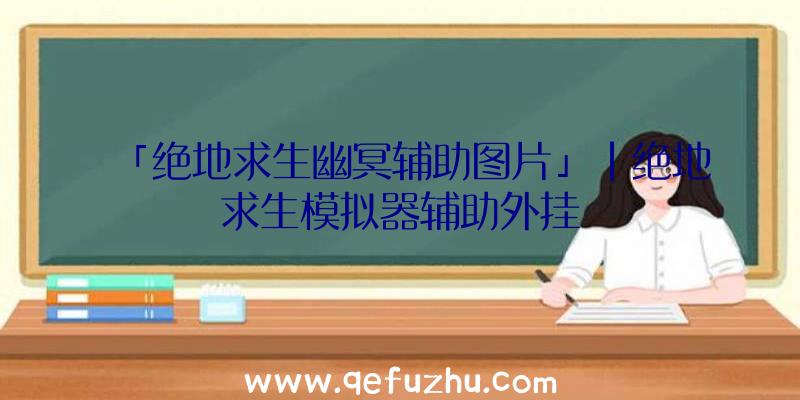 「绝地求生幽冥辅助图片」|绝地求生模拟器辅助外挂